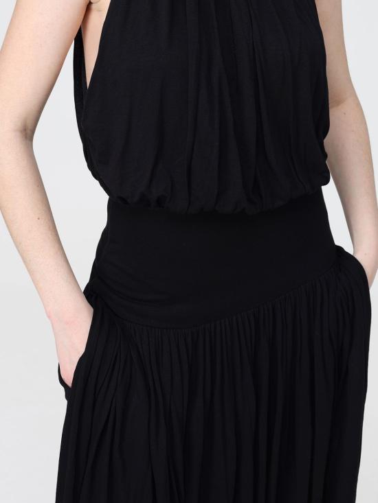 26SS 토템 롱 원피스 262WRD0320FB0635 001 Black - TOTEME