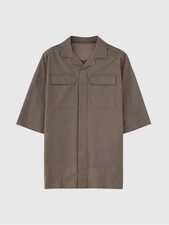 26SS 릭 오웬스 셔츠 RU01F2298CV 34 Grey - RICK OWENS