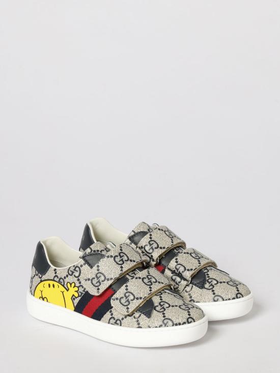 26SS [키즈] 구찌 스니커즈 463090FAFU1 8050 Beige - GUCCI