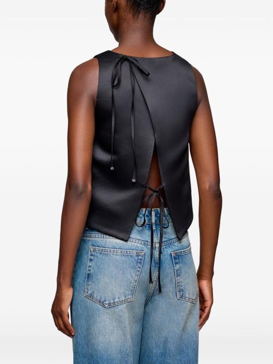 26SS 가니 민소매 티셔츠 A1040258 099 Nero - GANNI