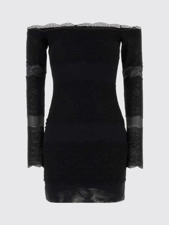 26SS 블루마린 롱 원피스 P622A750A N0990 Black - BLUMARINE