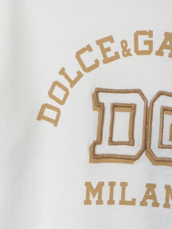 26SS [키즈] 돌체앤가바나 티셔츠 L1JTJPG7PRH W0111 White - DOLCE & GABBANA