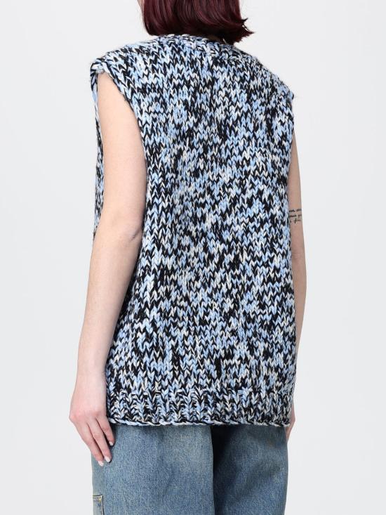 26SS 가니 멀티컬러 오버사이즈 베스트 A1070119 561 Gnawed Blue - GANNI