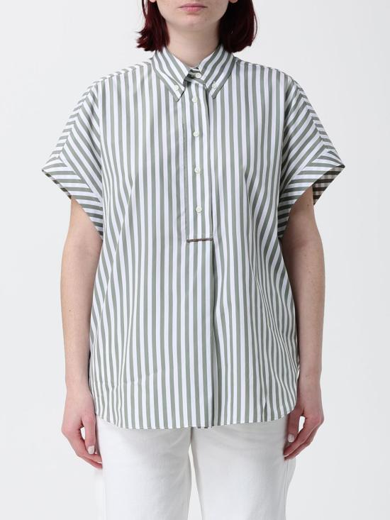 26SS 브루넬로 쿠치넬리 셔츠 MH744MP205 C054 Green