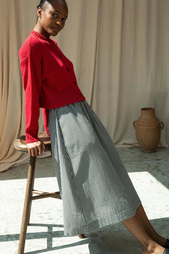  보몽 오가닉 가디건 보몬트 오가닉 스기 코튼 린넨 니트 - BEAUMONT ORGANIC