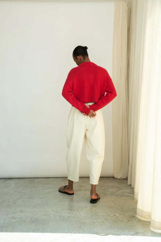  보몽 오가닉 가디건 보몬트 오가닉 스기 코튼 린넨 니트 - BEAUMONT ORGANIC