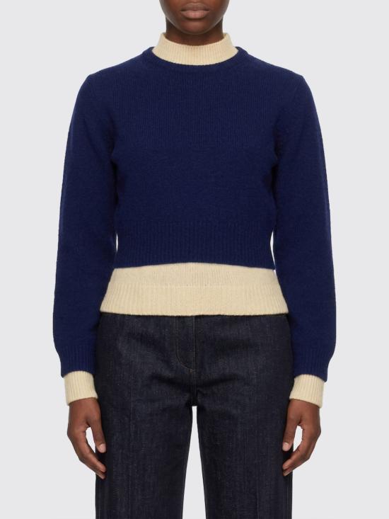 26SS 질샌더 스웨터 J03GP0192J14836 472 Navy