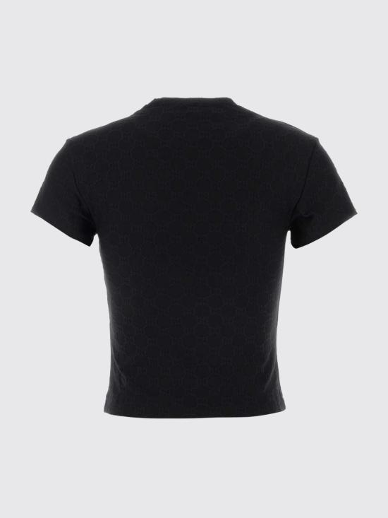 26SS 구찌 GG 저지 자카드 티셔츠 865175XUAO2 1000 Black - GUCCI
