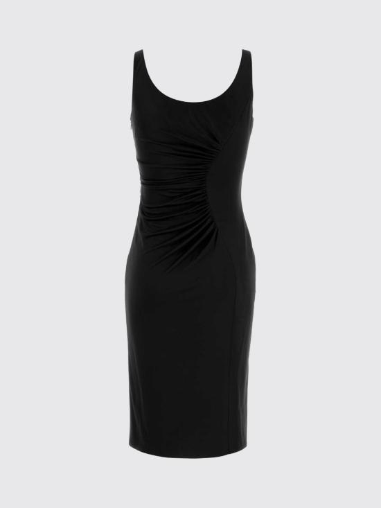 26SS 베르사체 롱 원피스 10226061A14475 1B000 Black - VERSACE