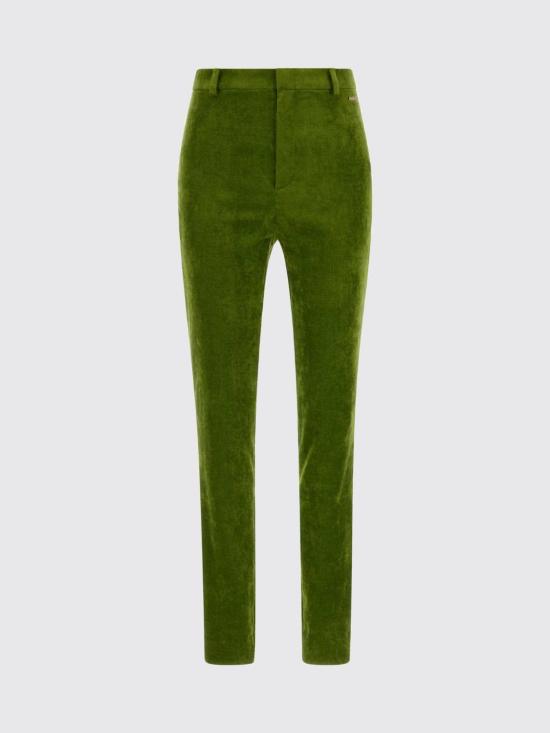 26SS 구찌 스트레치 벨벳 레깅스 854586ZAUG7 3715 Green - GUCCI