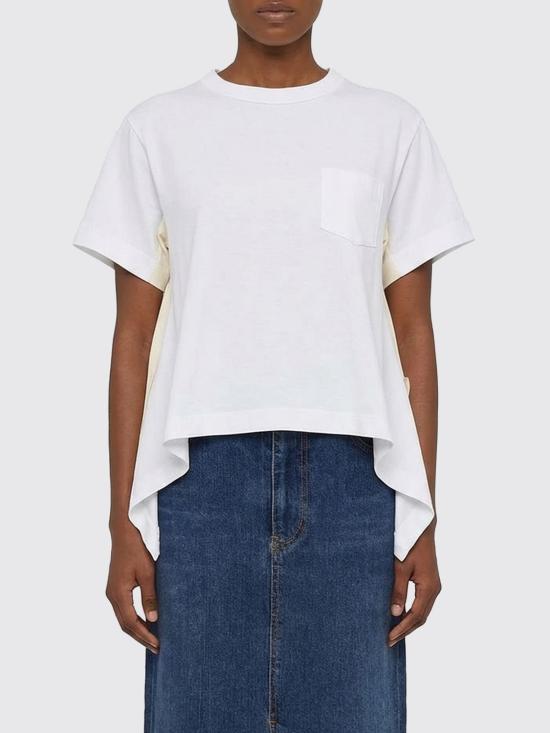 26SS 사카이 반팔 티셔츠 2608404 101 White