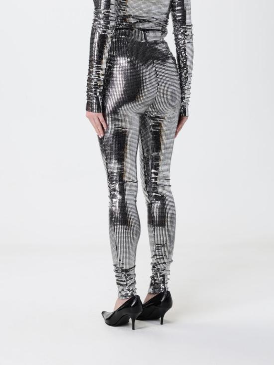 26SS MM6 메종마르지엘라 메탈릭 레깅스 S52KA0560S23734 905 Silver - MM6 MAISON MARGIELA