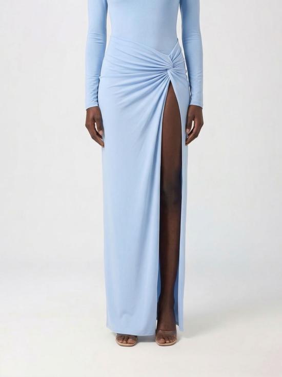 26SS 안다마네 롱 스커트 T190311ATJP073 510 Gnawed Blue