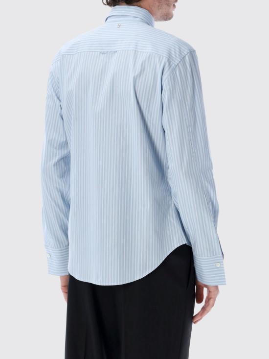 26SS 아미 긴팔 셔츠 HSH820C00219 4844 Gnawed Blue - AMI