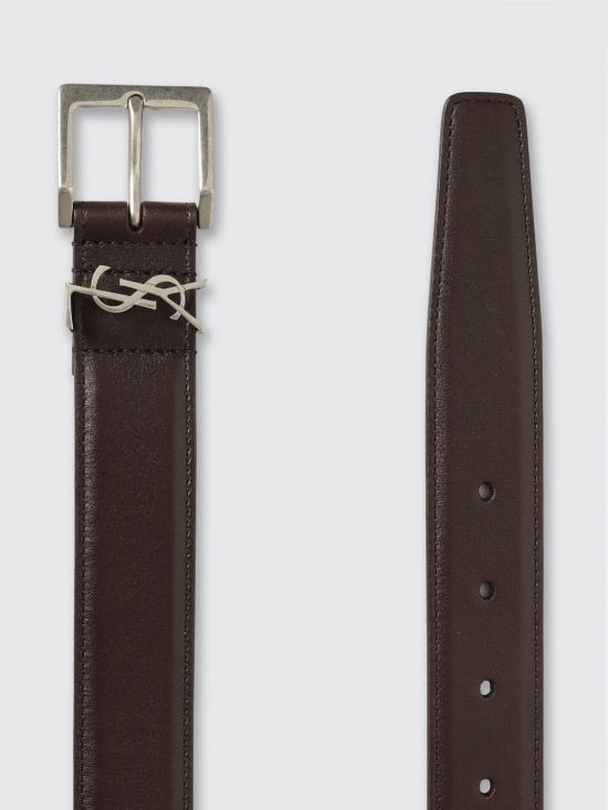 26SS 생로랑 가죽 벨트 864585BOO0E 2449 Brown - SAINT LAURENT