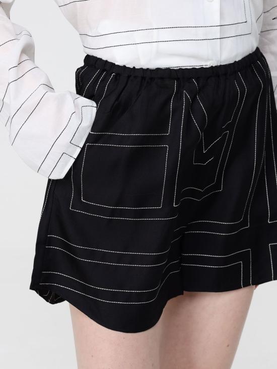 26SS 토템 숏팬츠 223226707 925 Black - TOTEME