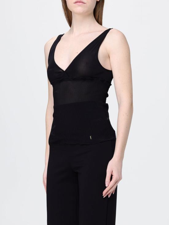 26SS 생로랑 민소매 티셔츠 867257Y37SM 1000 Black - SAINT LAURENT