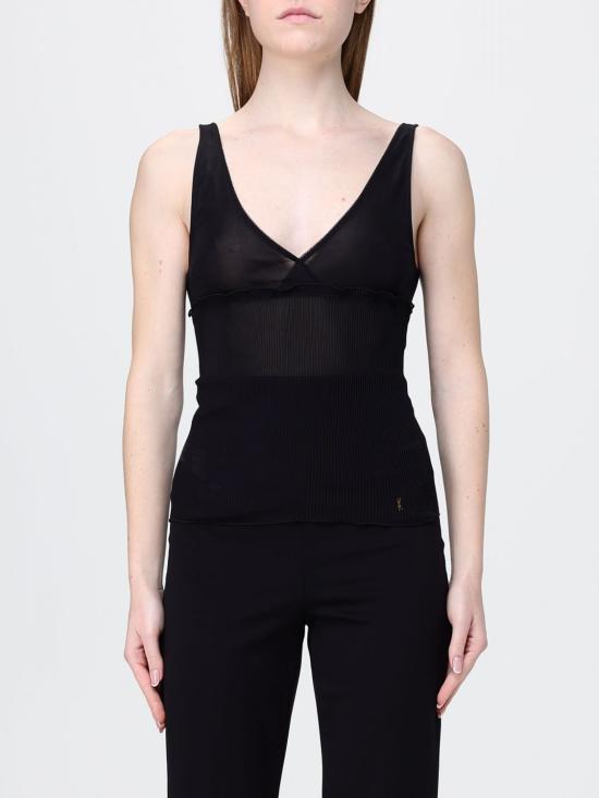 26SS 생로랑 민소매 티셔츠 867257Y37SM 1000 Black