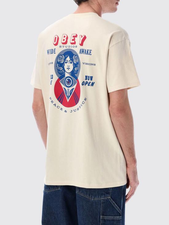 26SS 오베이 반팔 티셔츠 165264330 CREAM White - OBEY