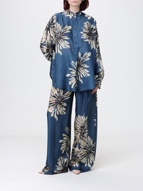 26SS 브루넬로 쿠치넬리 팔라초 팬츠 MQ967P9229 C011 Blue - BRUNELLO CUCINELLI