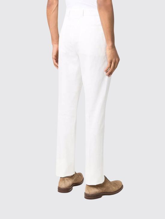 26SS 브루넬로 쿠치넬리 스트레이트 팬츠 M252DE1450 C2200 White - BRUNELLO CUCINELLI