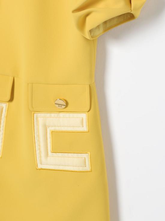 26SS [키즈] 엘리자베타프랜치 원피스 EFAB6460GA022 2033 Yellow - ELISABETTA FRANCHI