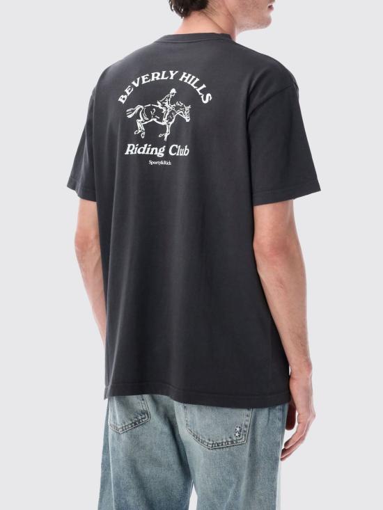 26SS 스포티앤리치 반팔 티셔츠 TO04364255BA02 FADED BLAC Black - SPORTY & RICH