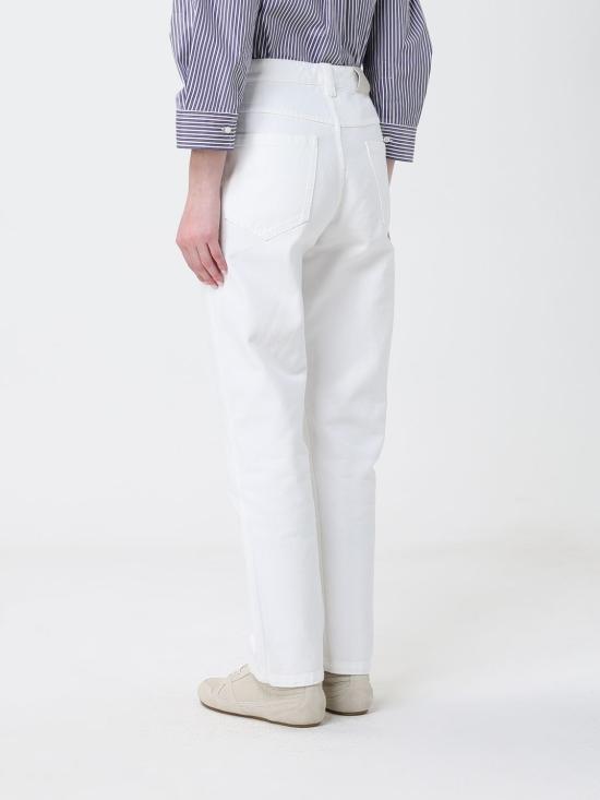 26SS 브루넬로 쿠치넬리 스트레이트 팬츠 M0H81P5847 C600 White - BRUNELLO CUCINELLI
