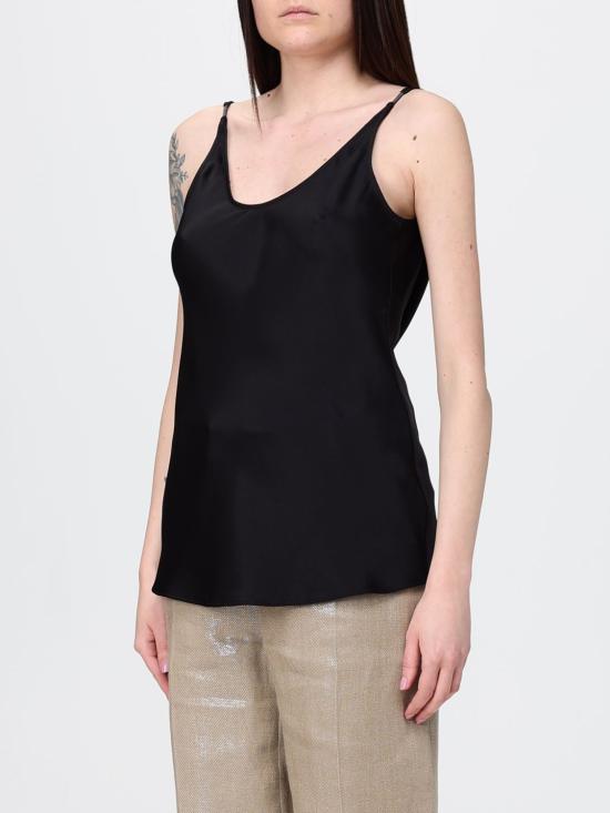 26SS 브루넬로 쿠치넬리 민소매 티셔츠 MB179EV802 C101 Black - BRUNELLO CUCINELLI