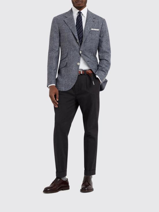 26SS 브루넬로 쿠치넬리 수트 팬츠 M289LE1450 C101 Black - BRUNELLO CUCINELLI