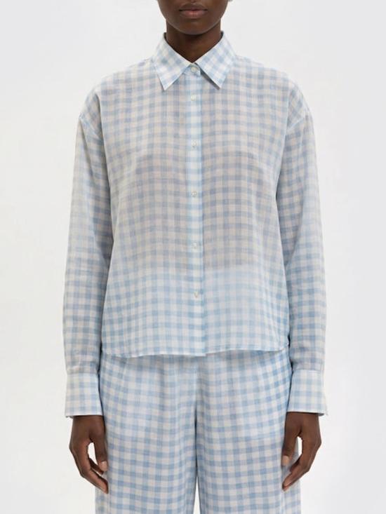 26SS 에르마노 설비노 셔츠 D482K348WCF S4816 Gnawed Blue