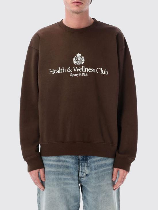 26SS 스포티앤리치 긴팔 티셔츠 ST07165241BR03 CHOCOLATE Brown