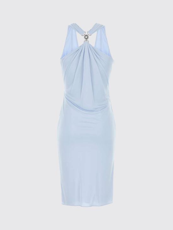 26SS 베르사체 미디 원피스 10226161A12497 1VD60 Blue - VERSACE
