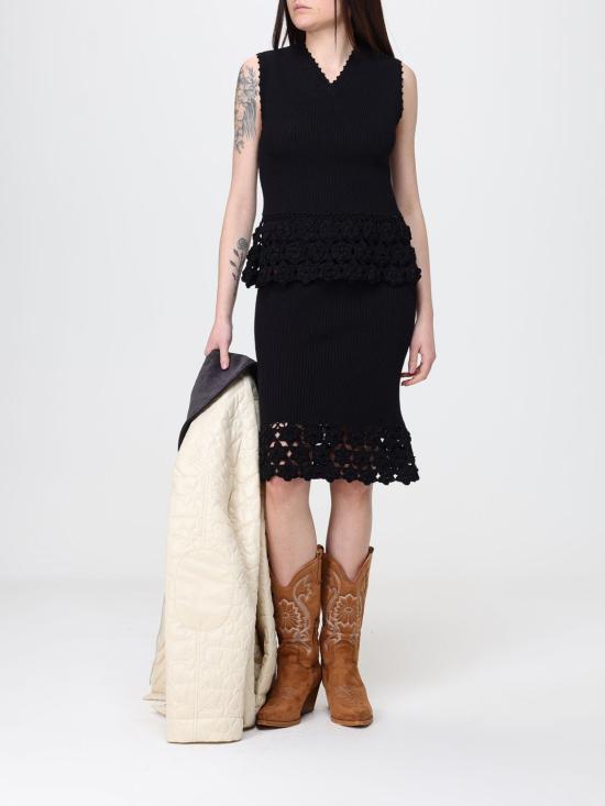 26SS 가니 미디 스커트 A1090204 099 Black - GANNI