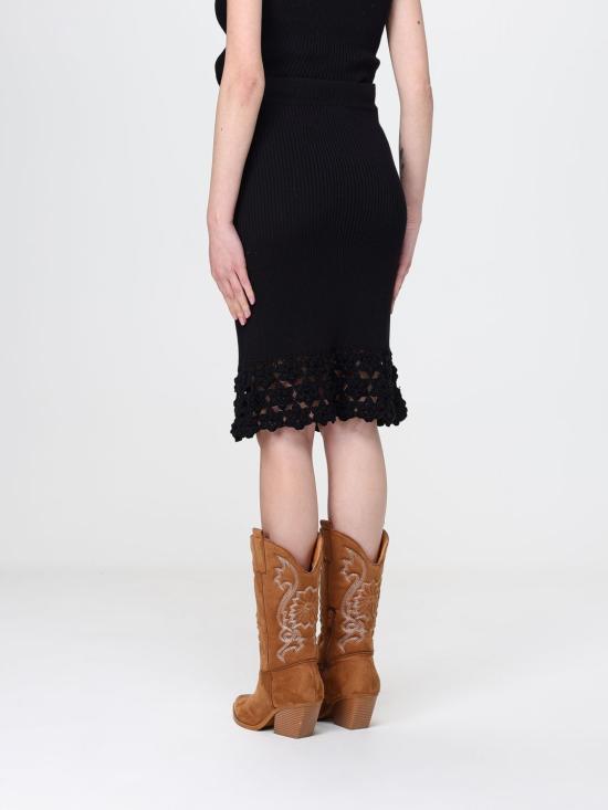 26SS 가니 미디 스커트 A1090204 099 Black - GANNI