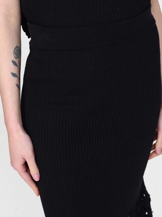 26SS 가니 미디 스커트 A1090204 099 Black - GANNI