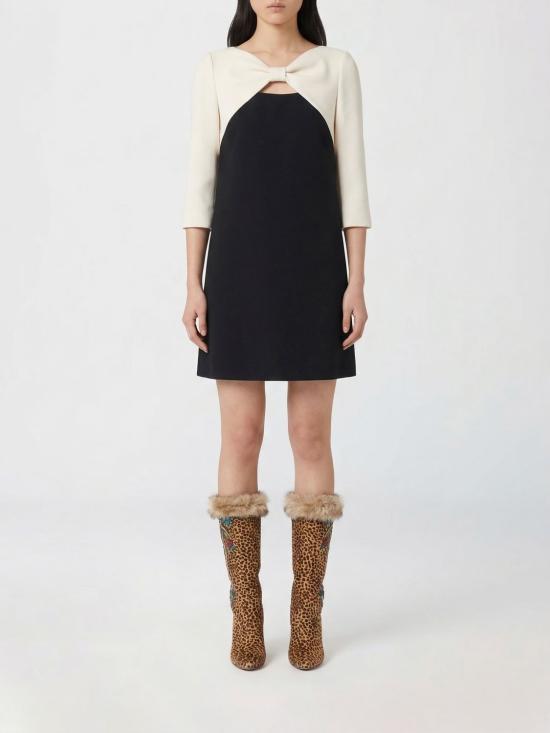 26SS 발렌티노 가라바니 미디 원피스 8B3VAJ061CF 0NA Black