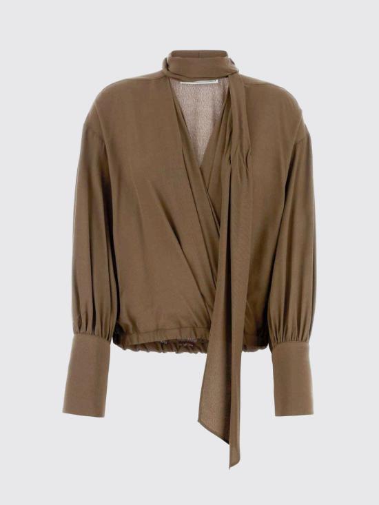 26SS 블루마린 블라우스 P622C446A N0517 Brown - BLUMARINE