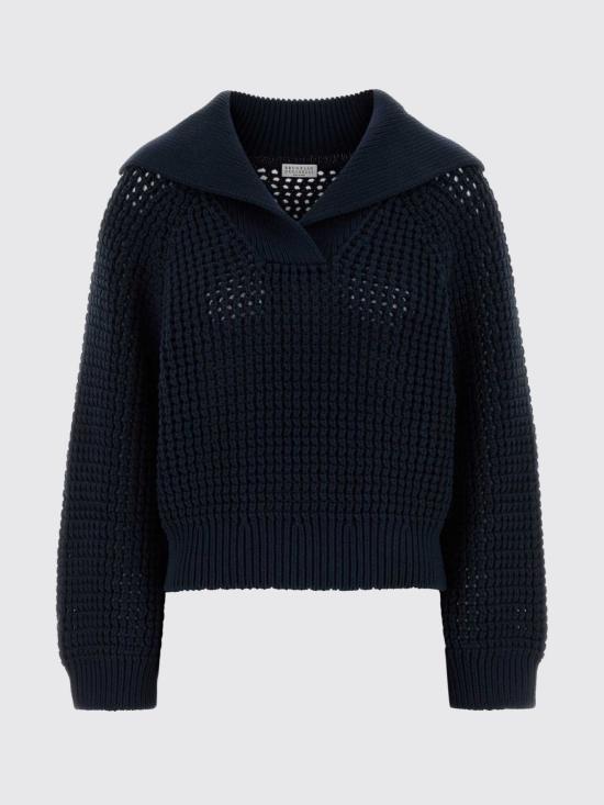 26SS 브루넬로 쿠치넬리 스웨터 M89302602 C4224 Ocean - BRUNELLO CUCINELLI