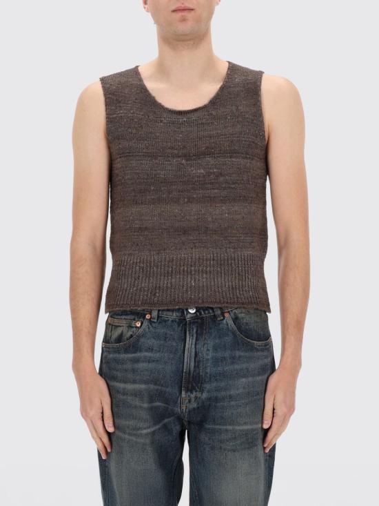 26SS 아워레가시 플레져 탱크 웨더드 어스 핸드스펀 실크 M2263PWE Brown
