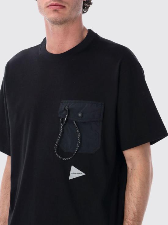 26SS 앤드원더 반팔 티셔츠 5746984075 010 Black - AND WANDER