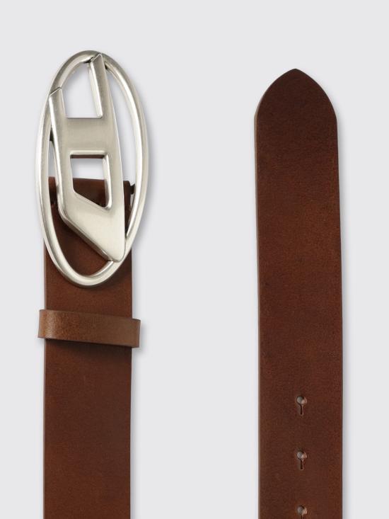 26SS 디젤 B-1DR 레더 벨트 D 버클 X08516PR666 T2348 Brown - DIESEL