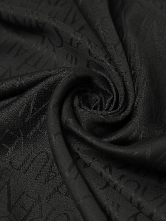 26SS 생로랑 라지 스퀘어 실크 울 자카드 스카프 7379303YN21 1000 Black - SAINT LAURENT