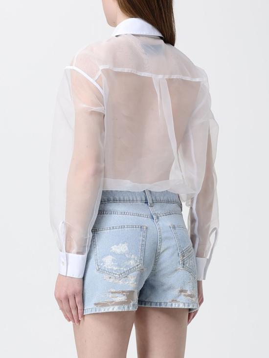 26SS 엘리자베타프랜치 블라우스 TJ49N62E2 DM2 White - ELISABETTA FRANCHI