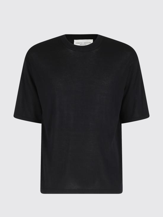 26SS 로베르토 콜리나 반팔 티셔츠 261MYA11021 NERO Black - ROBERTO COLLINA