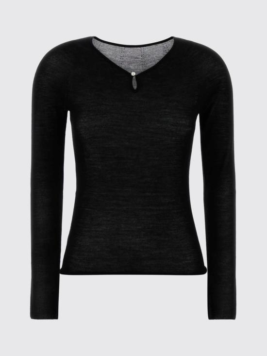 26SS 까르벵 스웨터 6261K21157 N999 Black - CARVEN