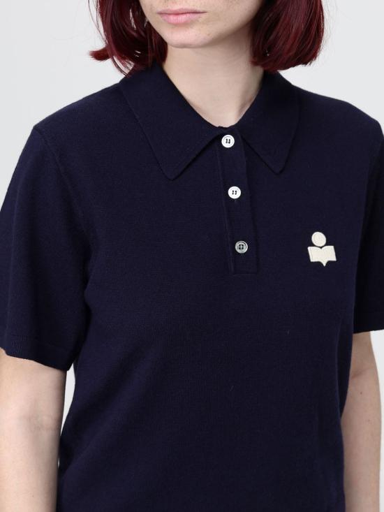 26SS 이자벨마랑에뚜왈 폴로 티셔츠 PU0849FAC1L17E 30MI Blue - ISABEL MARANT ETOILE