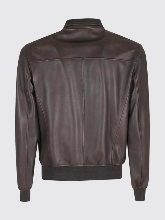 26SS 스튜어트 가죽 자켓 PT000098U12682 DK Brown - STEWART