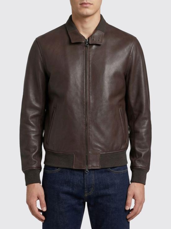 26SS 스튜어트 가죽 자켓 PT000098U12682 DK Brown