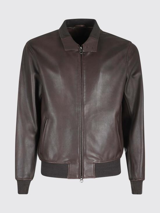 26SS 스튜어트 가죽 자켓 PT000098U12682 DK Brown - STEWART